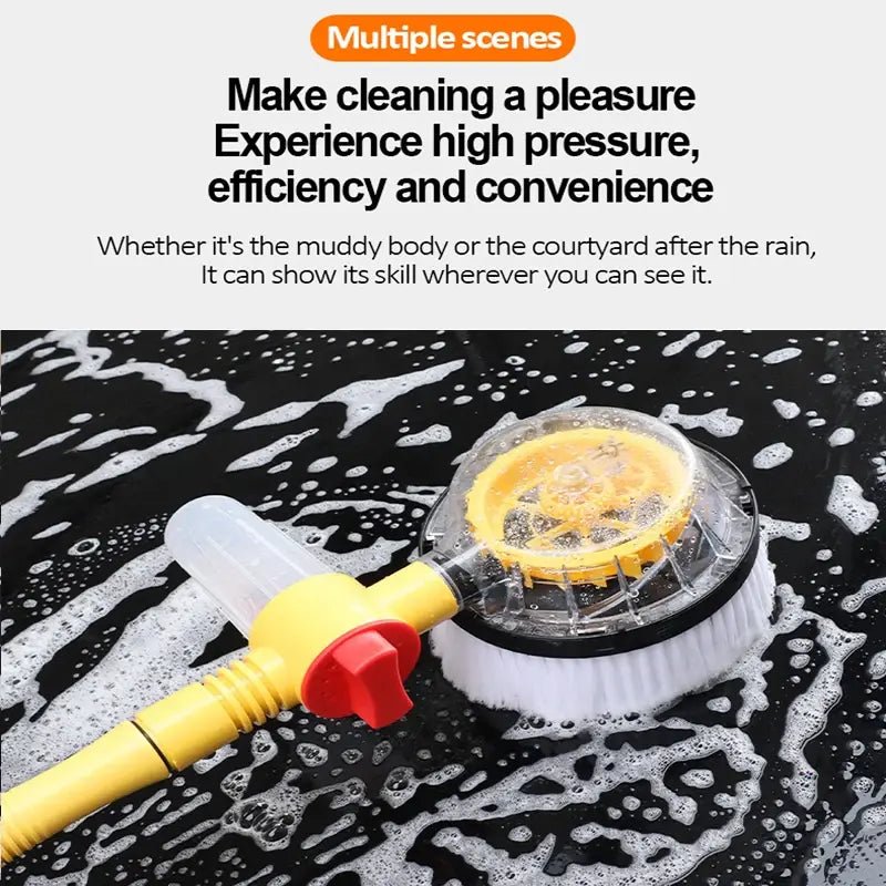 360° Rotary Car Wash Brush Kit – Effortless Cleaning for a Sparkling Shine - Autoxmatch