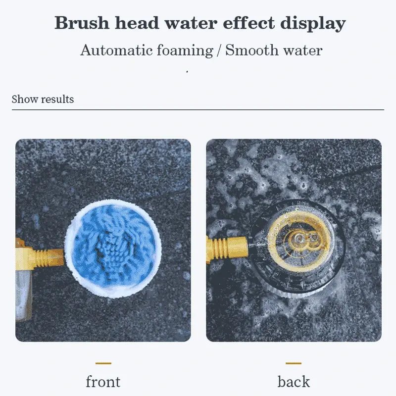 360° Rotary Car Wash Brush Kit – Effortless Cleaning for a Sparkling Shine - Autoxmatch