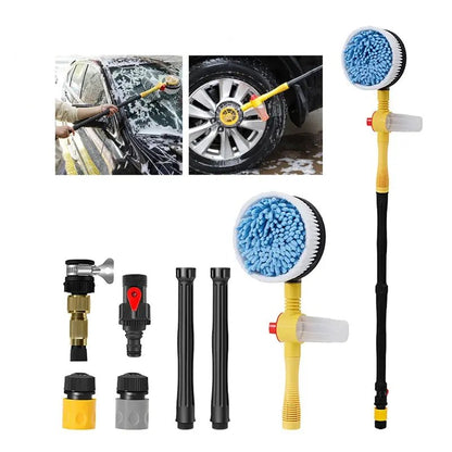 360° Rotary Car Wash Brush Kit – Effortless Cleaning for a Sparkling Shine - Autoxmatch