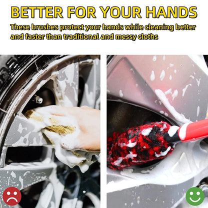 Auto Wheel Detailing Brush faster