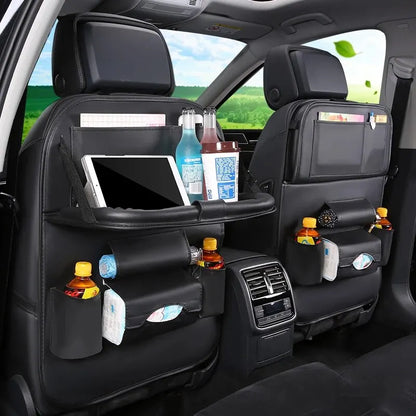 Car Seat Back Organizer with Foldable Table