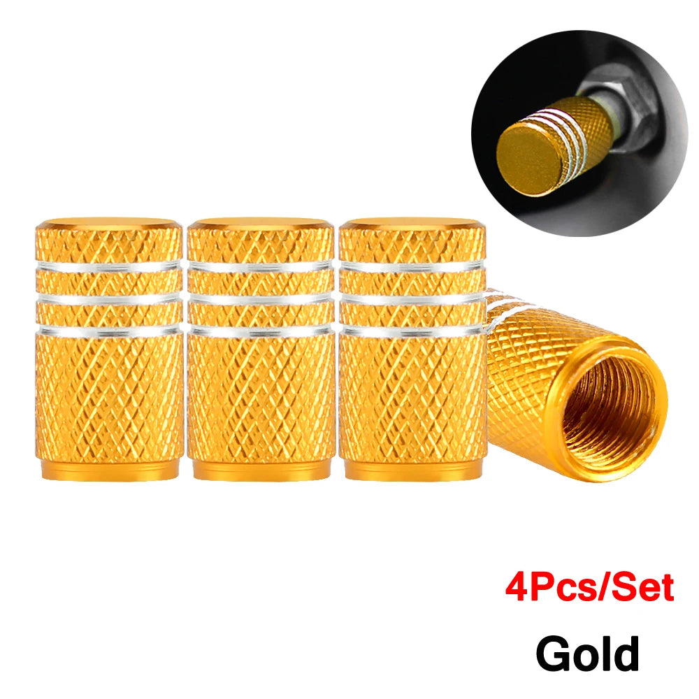 Car Tire Valve Stems Cap gold