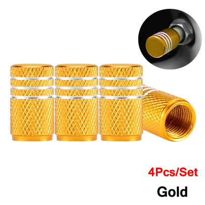 Car Tire Valve Stems Cap gold