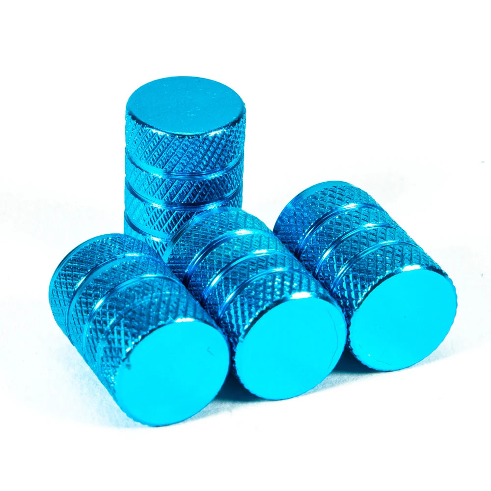 Car Tire Valve Stems blue light