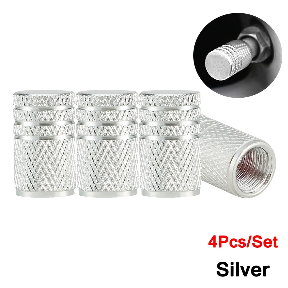 Car Tire Valve Stems silver 