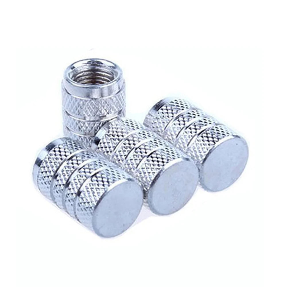 Car Tire Valve Stems silver 4pcs