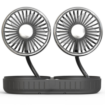 Double-Headed Hose Small Fan Silver