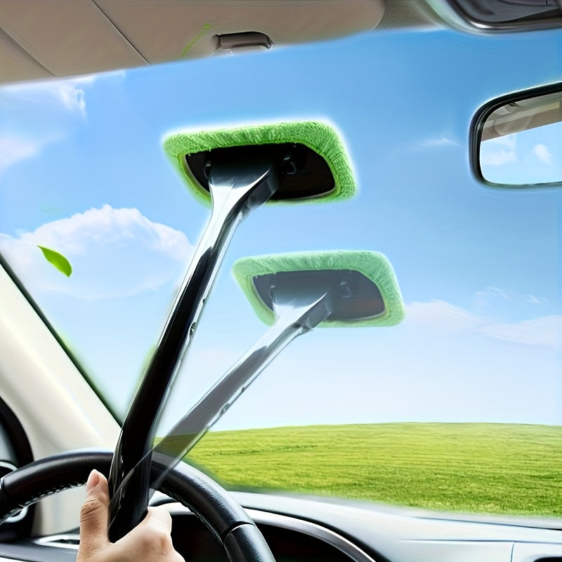 Ergonomic Long-Handle Car Windshield Cleaner