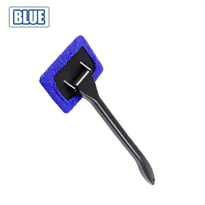 Ergonomic Long-Handle Car Windshield Cleaner Blue