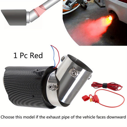 Car Exhaust Pipe with LED Flame – Dynamic Exhaust Upgrade with LED Flame Effects - Autoxmatch