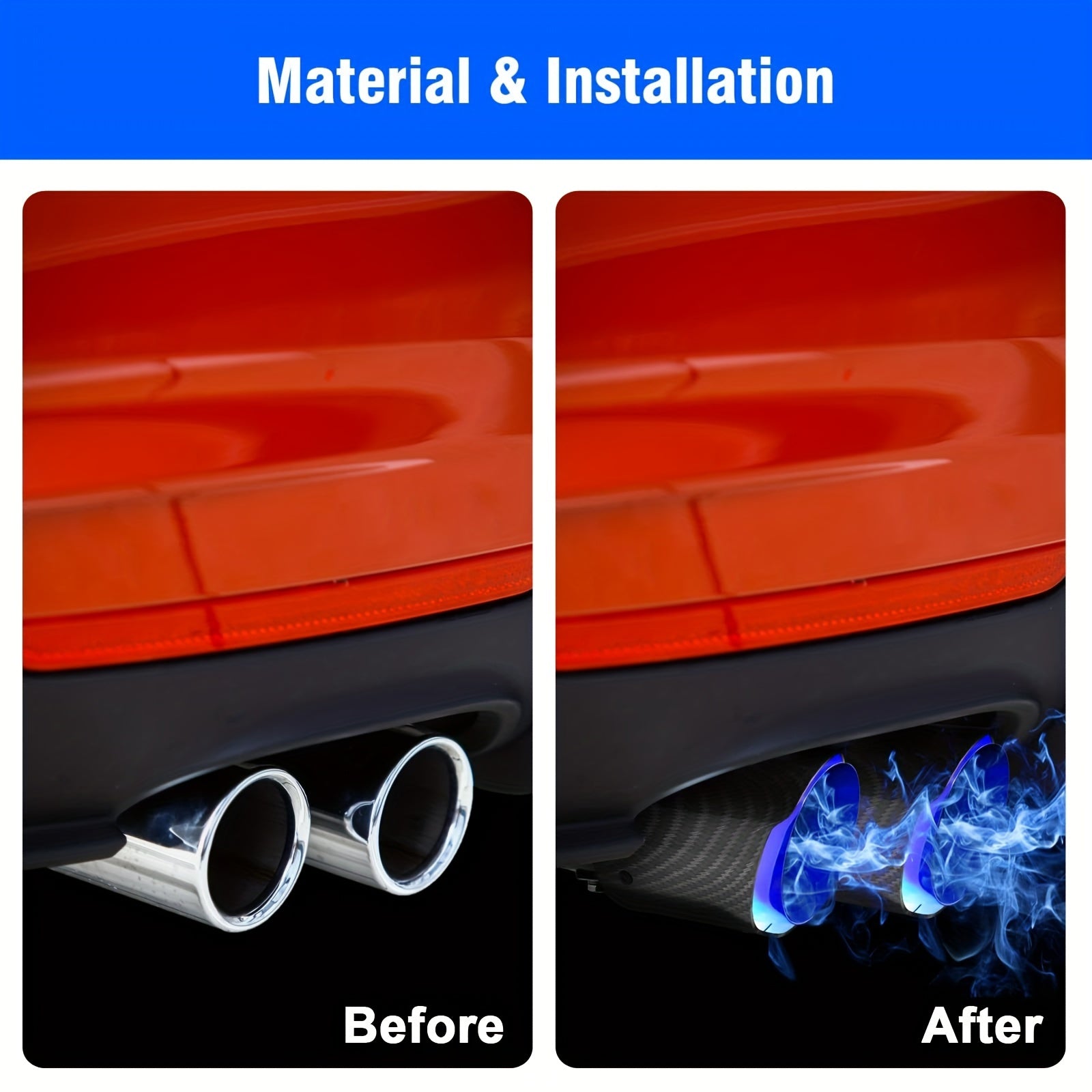 Car Exhaust Pipe with LED Flame – Dynamic Exhaust Upgrade with LED Flame Effects - Autoxmatch