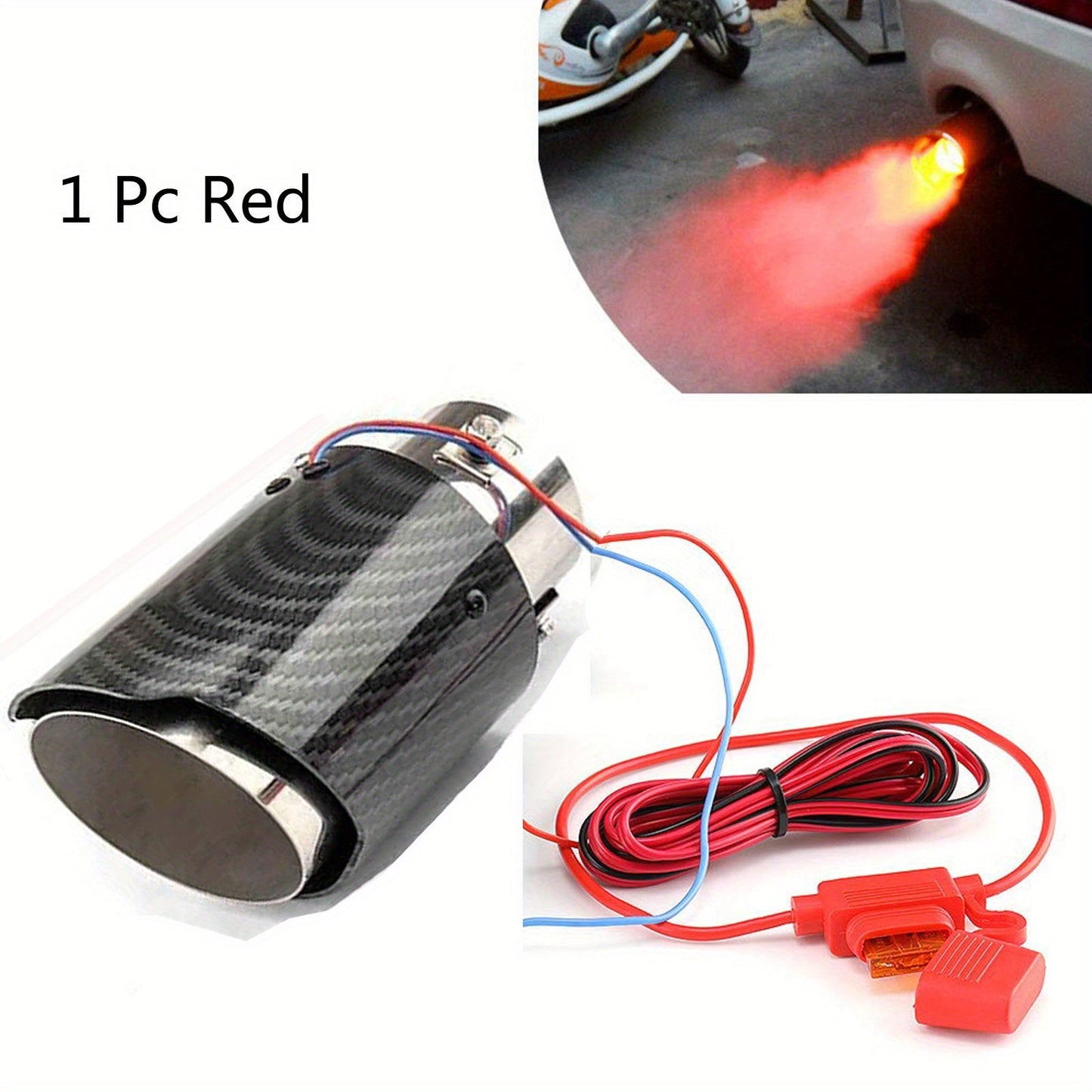 Car Exhaust Pipe with LED Flame – Dynamic Exhaust Upgrade with LED Flame Effects - Autoxmatch