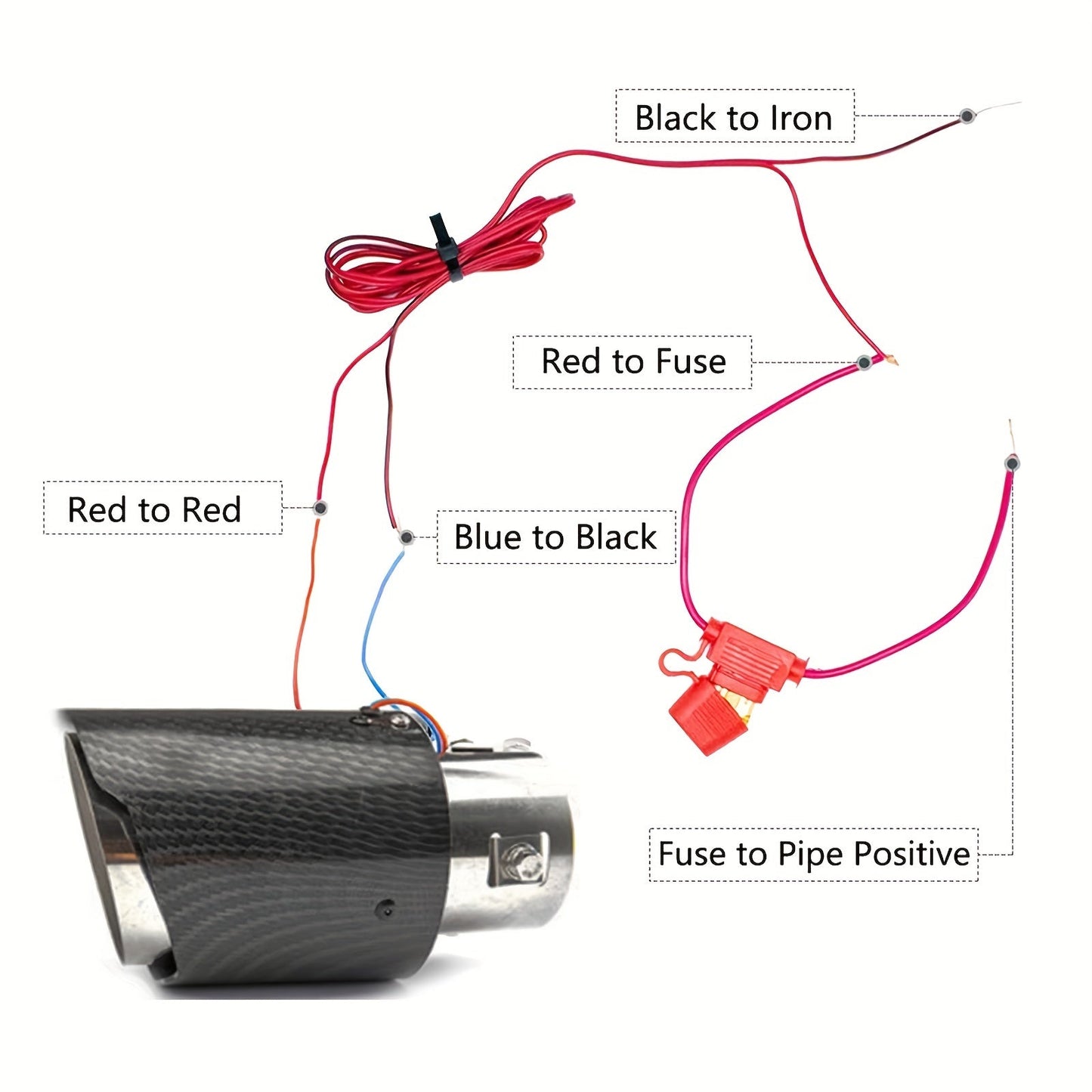 Car Exhaust Pipe with LED Flame – Dynamic Exhaust Upgrade with LED Flame Effects - Autoxmatch