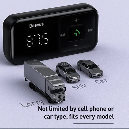 Car FM Transmitter Bluetooth - compatible 5.0 USB Car Charger - Autoxmatch