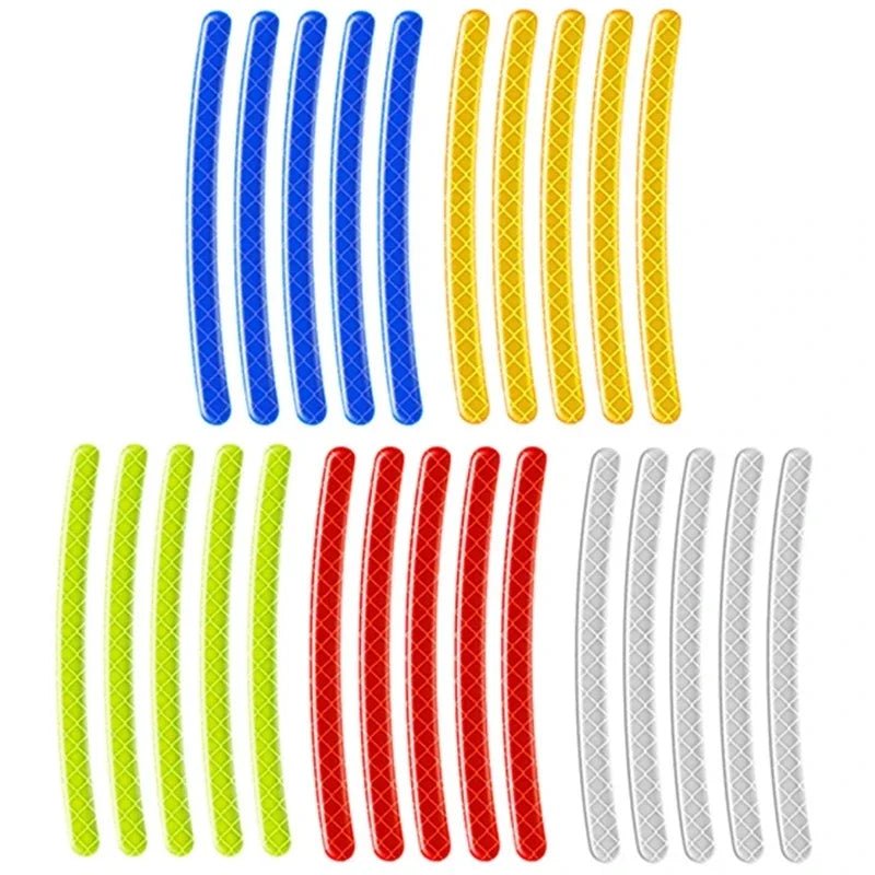 Car Motorcycle Wheel Reflective Strips Colourful - Autoxmatch