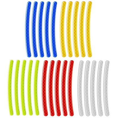 Car Motorcycle Wheel Reflective Strips Colourful - Autoxmatch