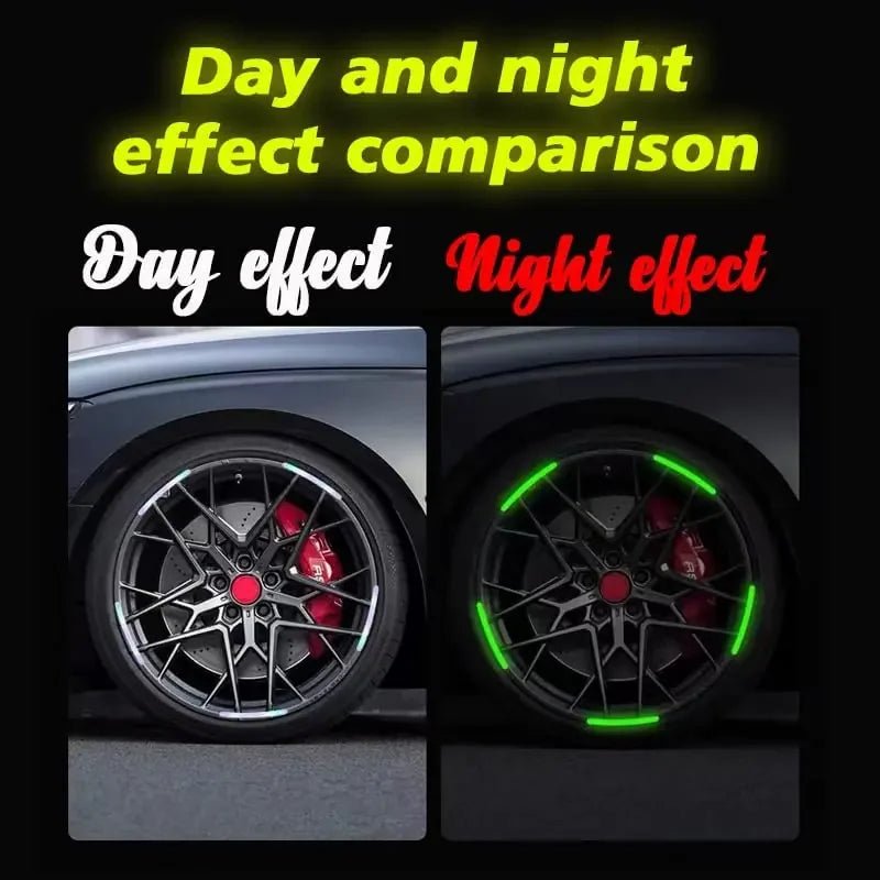 Car Motorcycle Wheel Reflective Strips Colourful - Autoxmatch