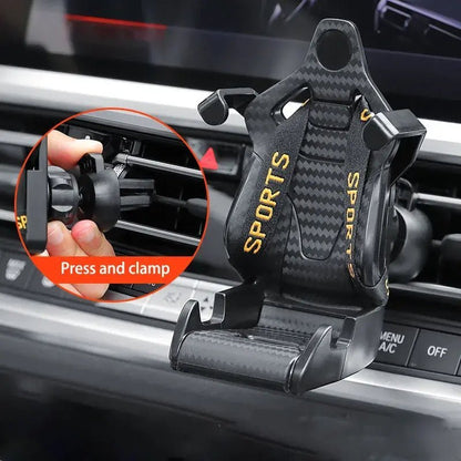 Car Racing Seat Phone Holder – Sleek & Adjustable Mount for Ultimate Driving Convenience - Autoxmatch