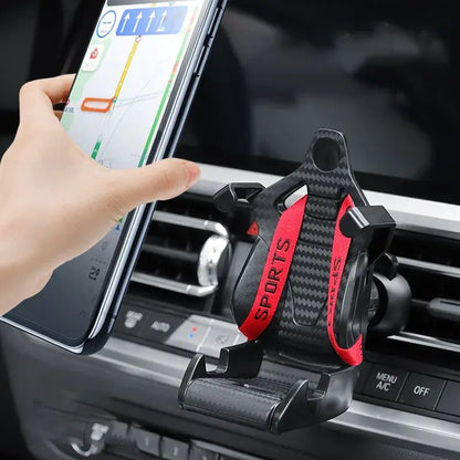 Car Racing Seat Phone Holder – Sleek & Adjustable Mount for Ultimate Driving Convenience - Autoxmatch