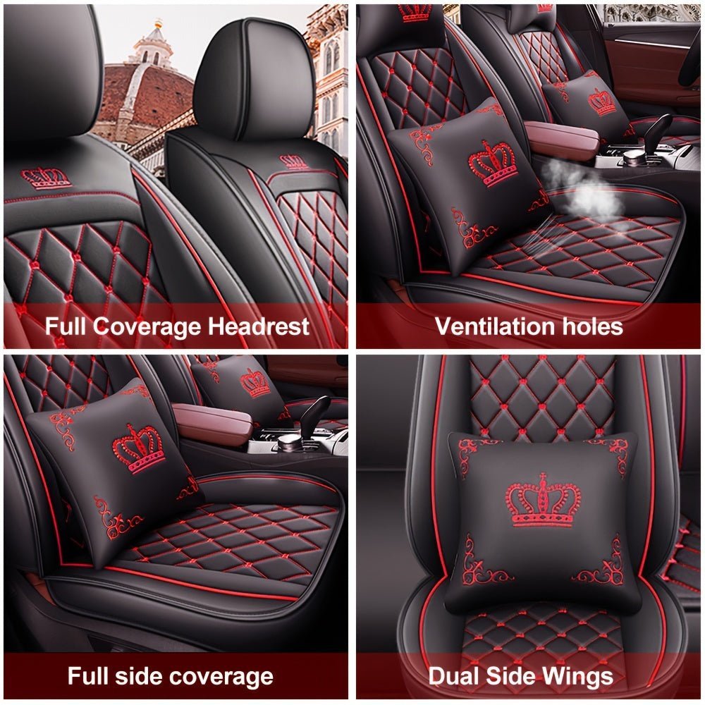 Car Seat Cover Full Set - Universal Deluxe Front & Rear Protector - Autoxmatch