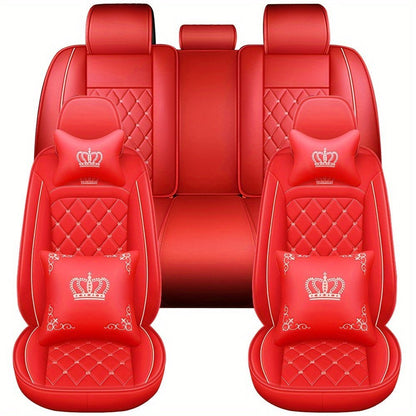 Car Seat Cover Full Set - Universal Deluxe Front & Rear Protector - Autoxmatch