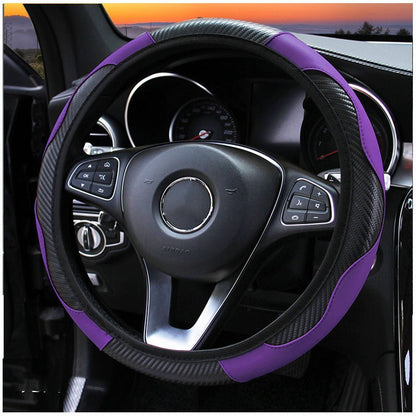 Car Steering Wheel Cover - Carbon Fiber Sports Model (BUY ONE GET ONE FREE) - Autoxmatch