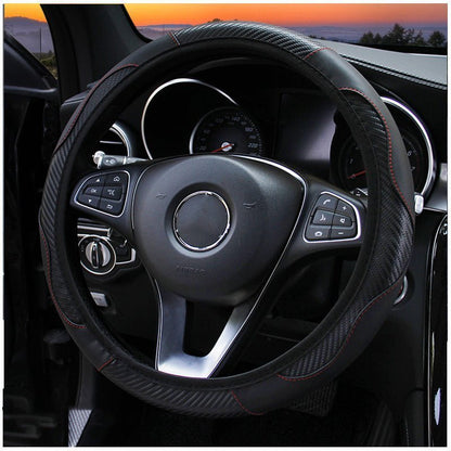 Car Steering Wheel Cover - Carbon Fiber Sports Model (BUY ONE GET ONE FREE) - Autoxmatch