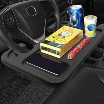 Car Steering Wheel Dining, Laptop Desk and Drink Tray Board - Autoxmatch