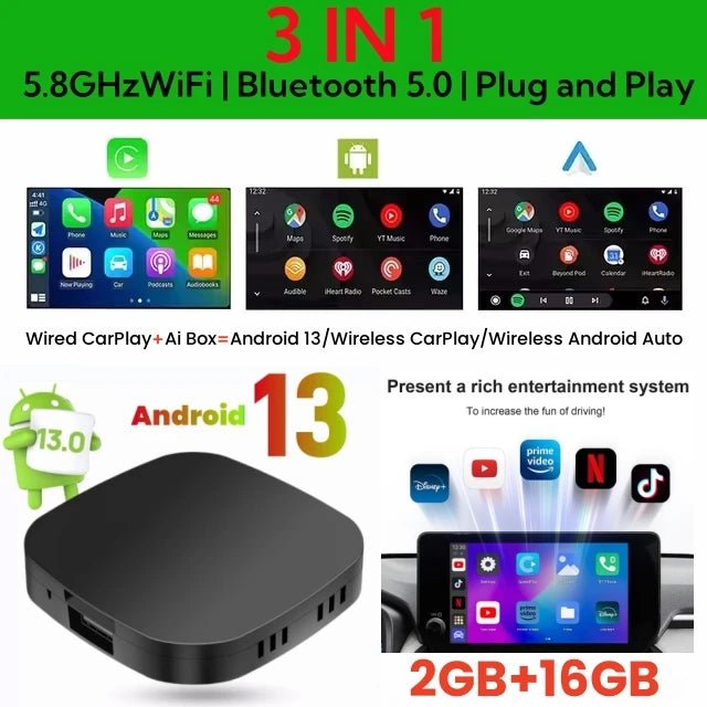 CarPlay AI Box - Android Wireless Auto Smart TV Box - Autoxmatch