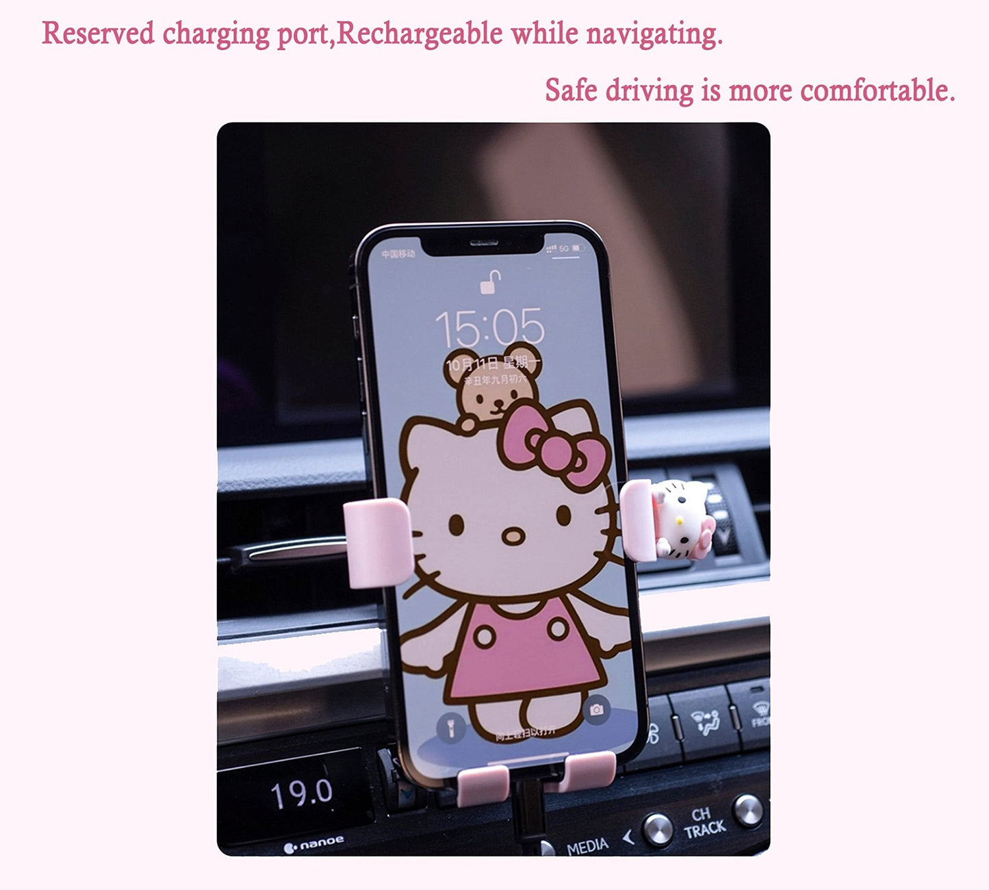 Hello Kitty Car Phone Holder - Autoxmatch