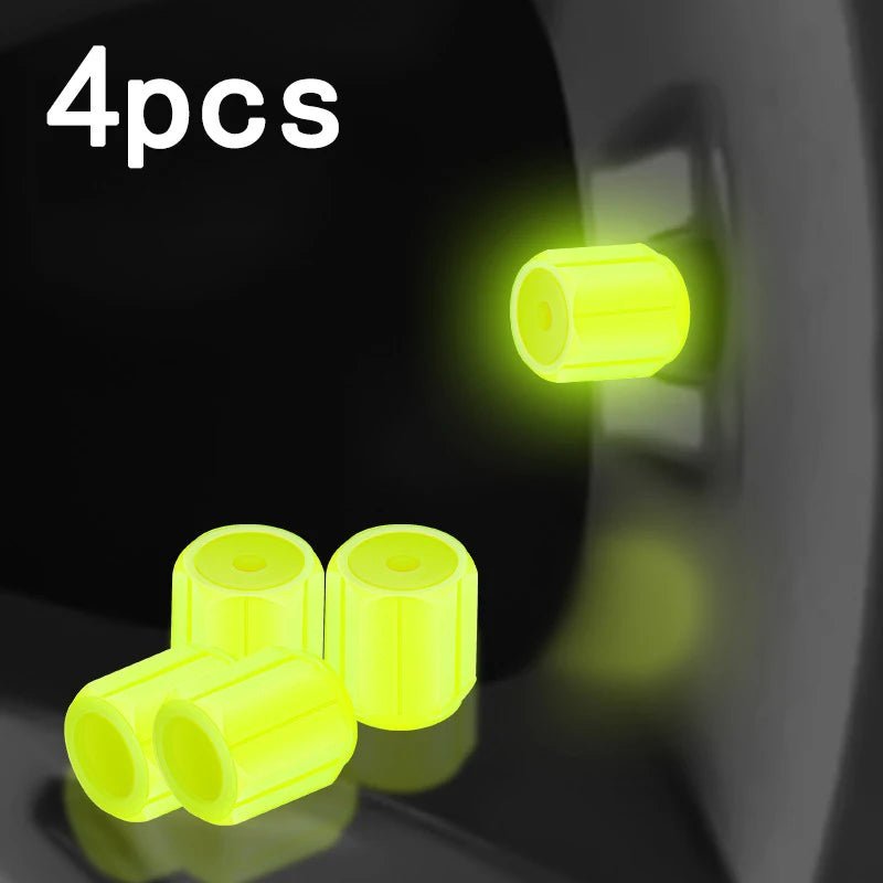 Luminous Tire Valve Caps – Glow - in - the - Dark - Autoxmatch