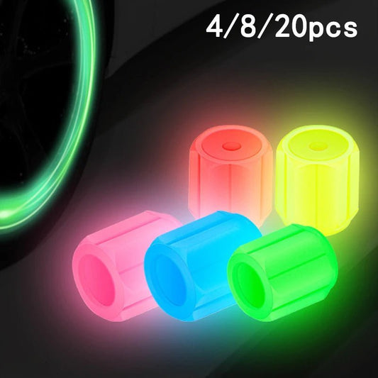 Luminous Tire Valve Caps – Glow - in - the - Dark - Autoxmatch