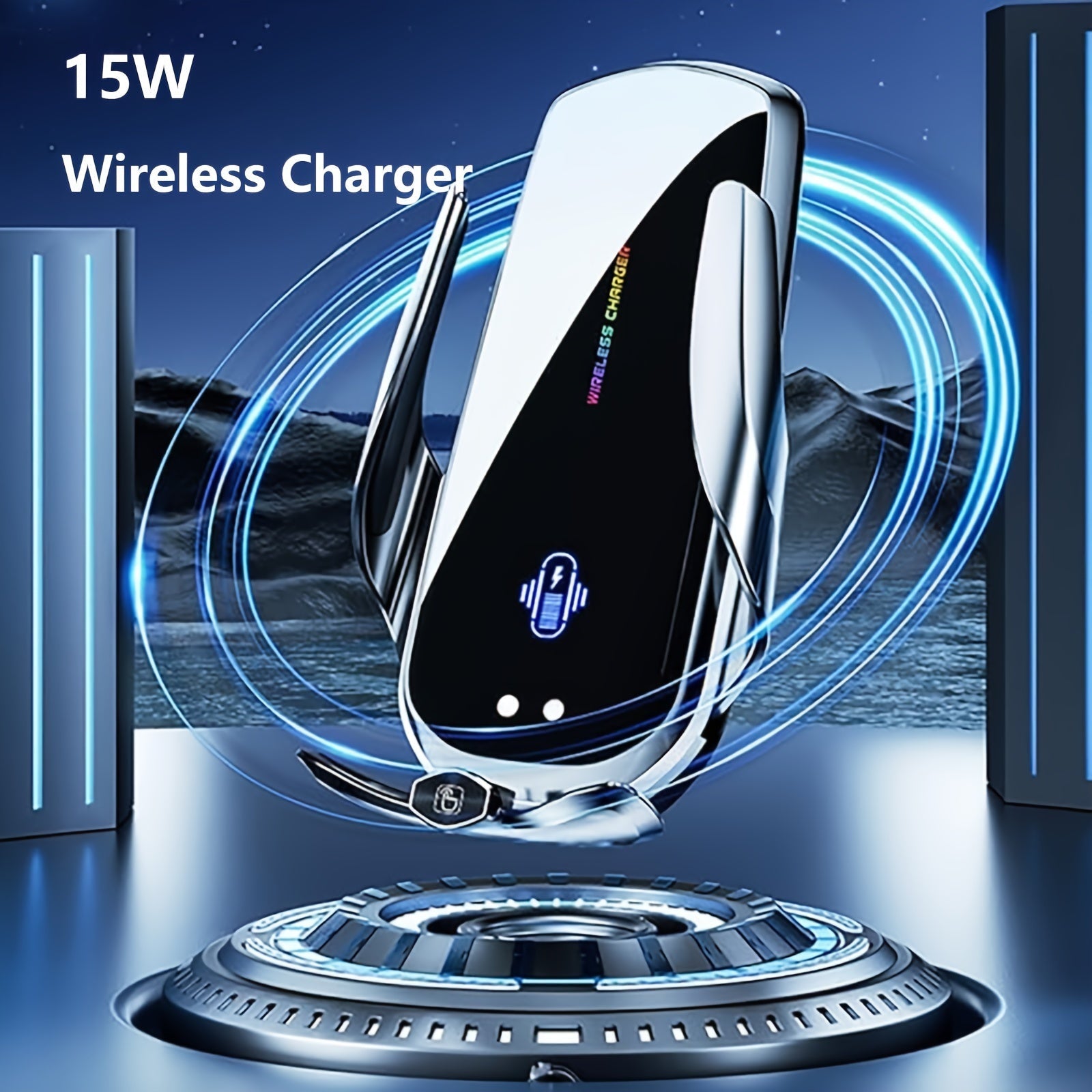 Magnetic Wireless Car Charger - 15W Fast Charging - Autoxmatch