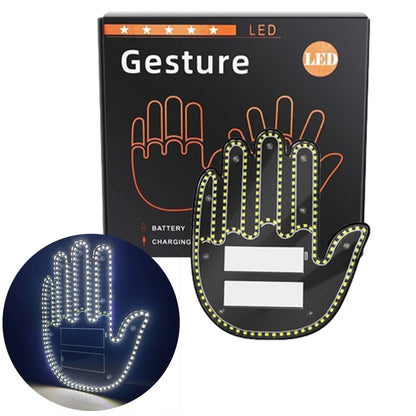 Middle Finger Light Gesture LED Light - LED Hand for Car - Autoxmatch