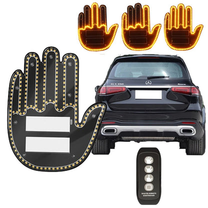 Middle Finger Light Gesture LED Light - LED Hand for Car - Autoxmatch