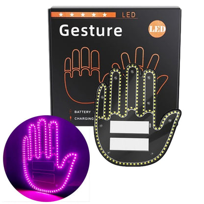 Middle Finger Light Gesture LED Light - LED Hand for Car - Autoxmatch