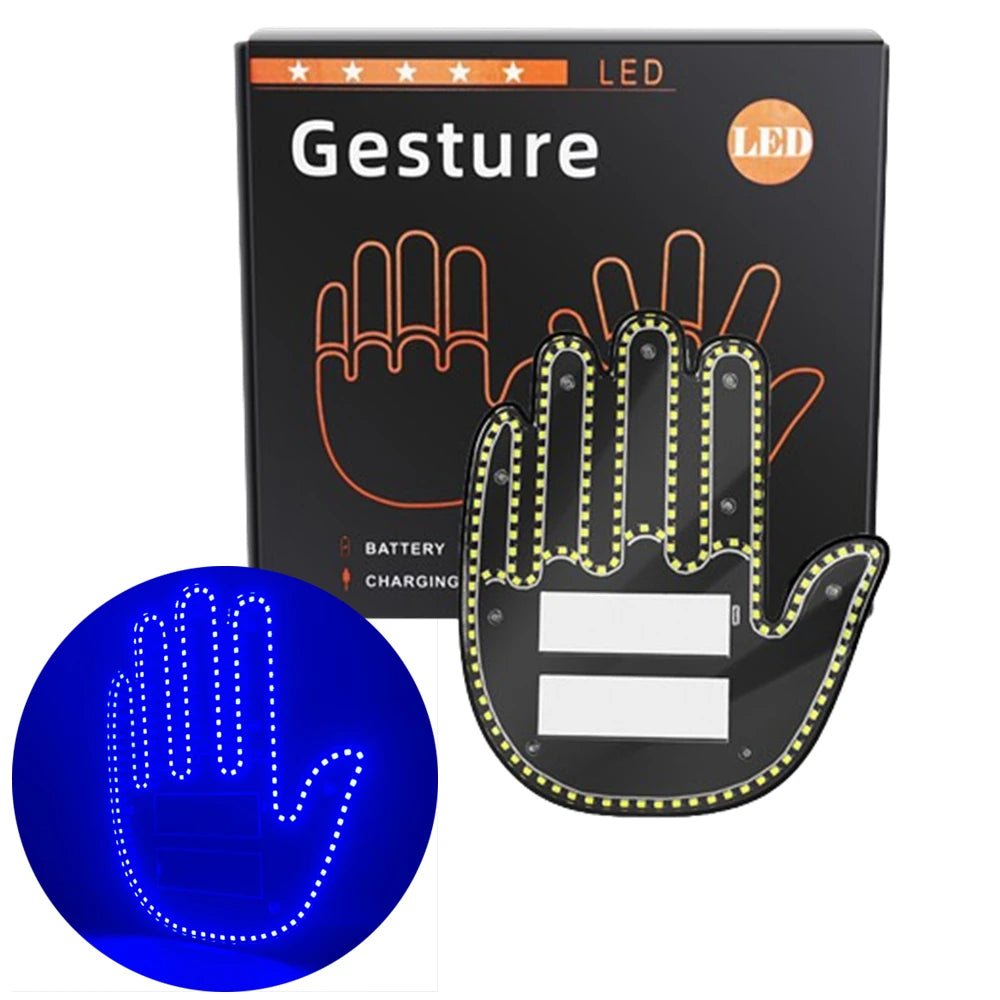 Middle Finger Light Gesture LED Light - LED Hand for Car - Autoxmatch