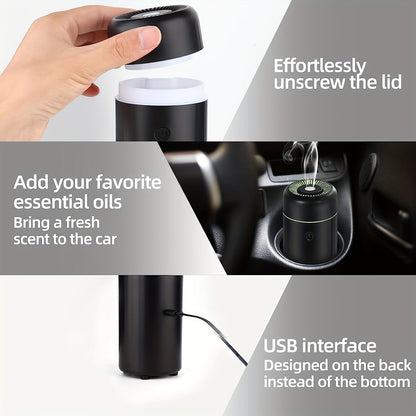 Mini Car Aroma Diffuser - Portable USB Essential Oil Humidifier - Autoxmatch