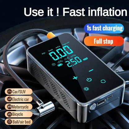 Versatile Car Electric Air Pump: Portable, Wired & Wireless for Ultimate Convenience - Autoxmatch