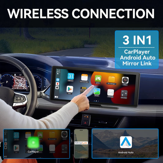 Wireless CarPlay Android Auto Screen – Universal Smart System - Autoxmatch